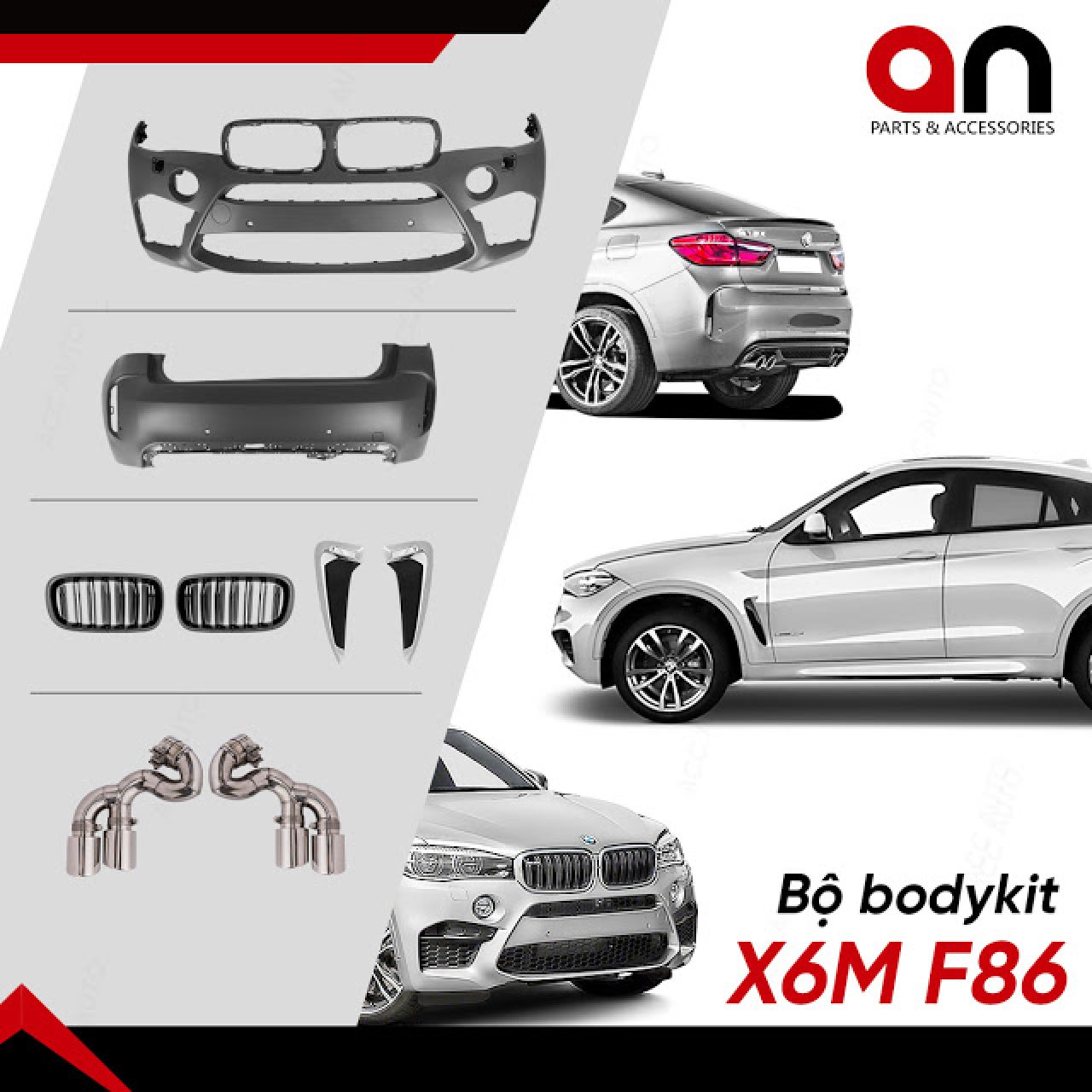 BODY KIT BMW X6M CHO BMW X6 F86 - Hình 1